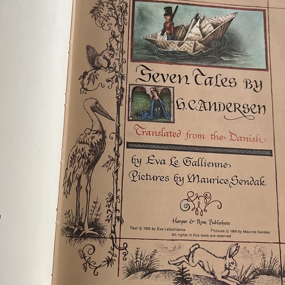Seven Tales by H. C. Andersen Translated from the Danish by Eva Le Gallienne HC - Picture 3 of 16